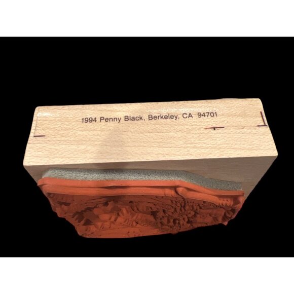 Vintage 1994 Penny Black Lop-Eared Bunny Wooden Stamp 2” Easter Springtime - Picture 3 of 6